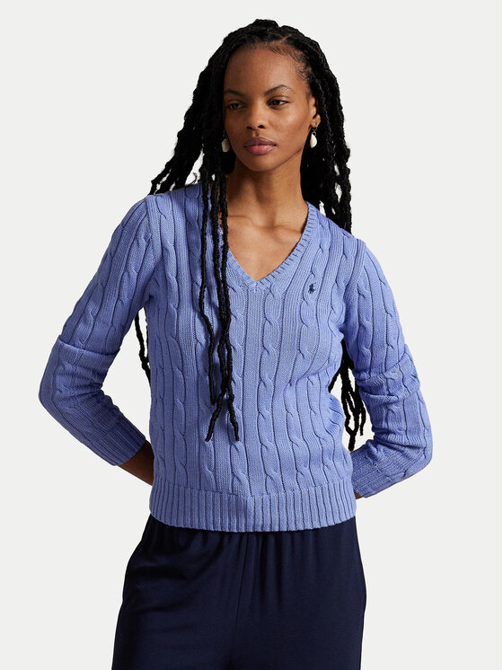 

Свитер slim fit 211971870005 Polo Ralph Lauren, голубой