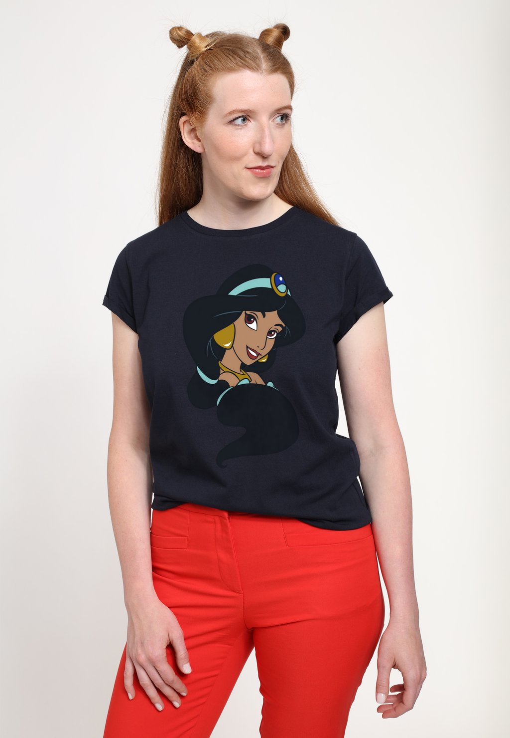

Футболка с принтом ALADDIN JASMINE HEAD Henry Tiger, темно-синий