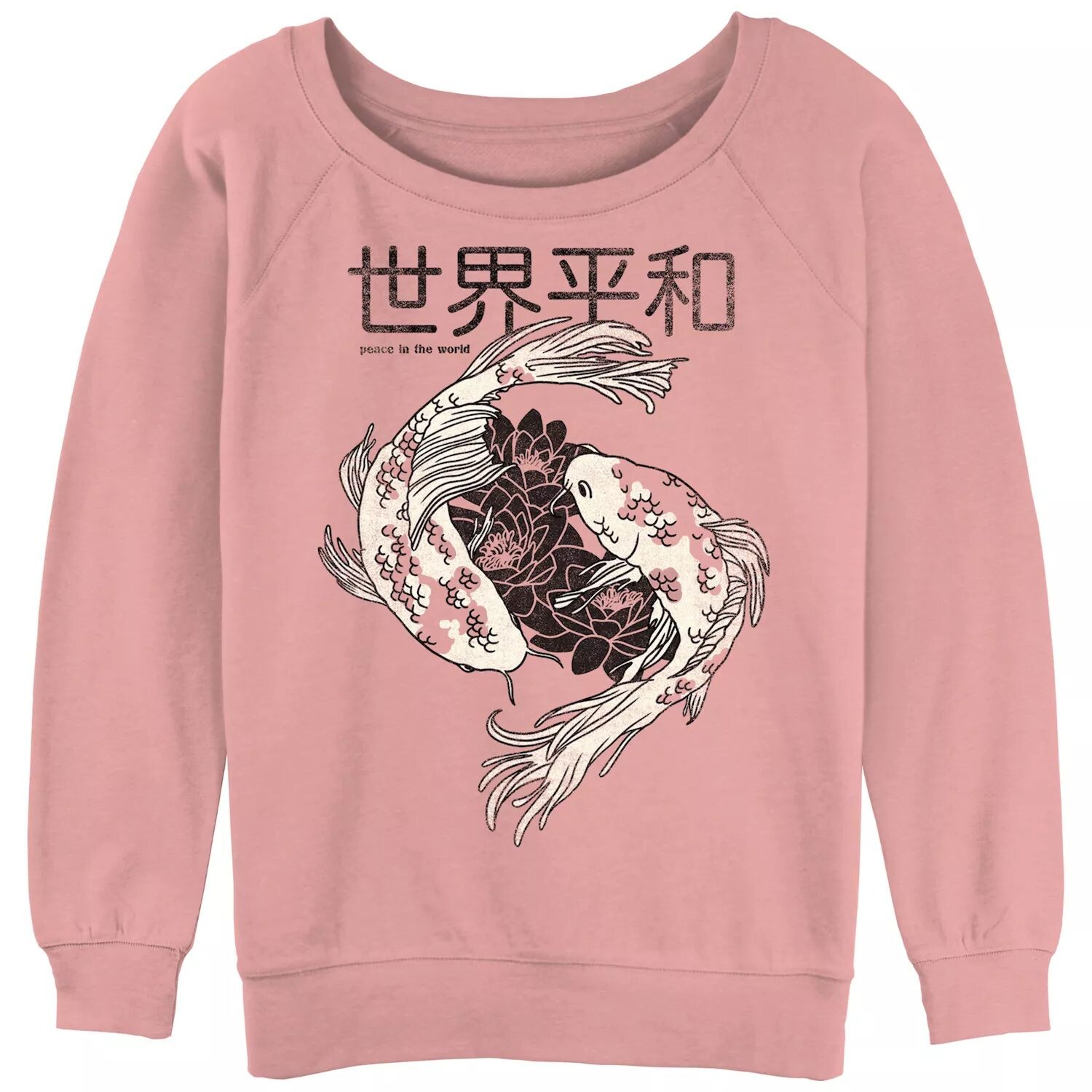 Модная толстовка с рисунком Twin Koi Peace In The World для юниоров, объемный рисунок Licensed Character