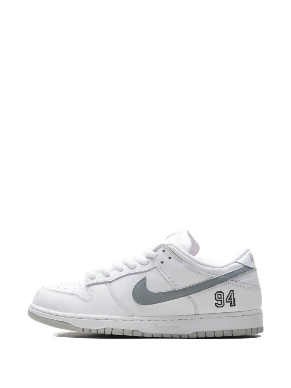 Кроссовки SB Dunk Low "Supreme - Белые" Nike, белый — фото 3