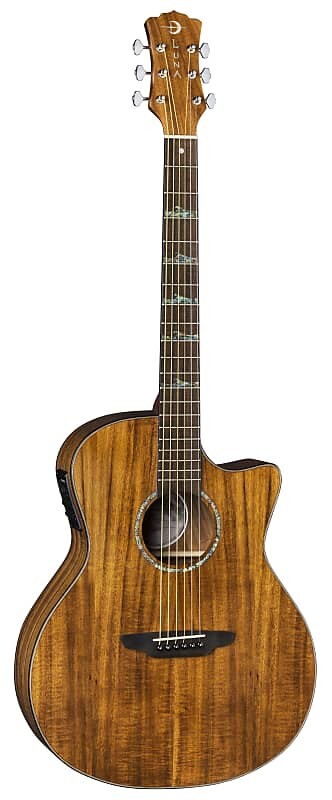 

Акустическая гитара Luna Guitars High Tide Koa Grand Concert Cutaway A/E, HT KOA GCE