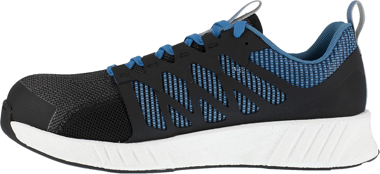 Мужские оксфорды Reebok Work Fusion Flexweave с композитным носком, черный/синий — фото 3