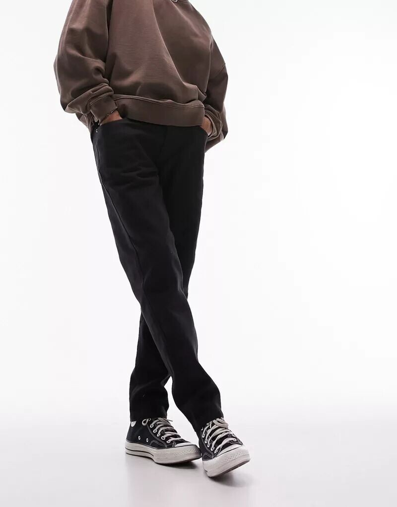 

Черные зауженные джинсы Topman