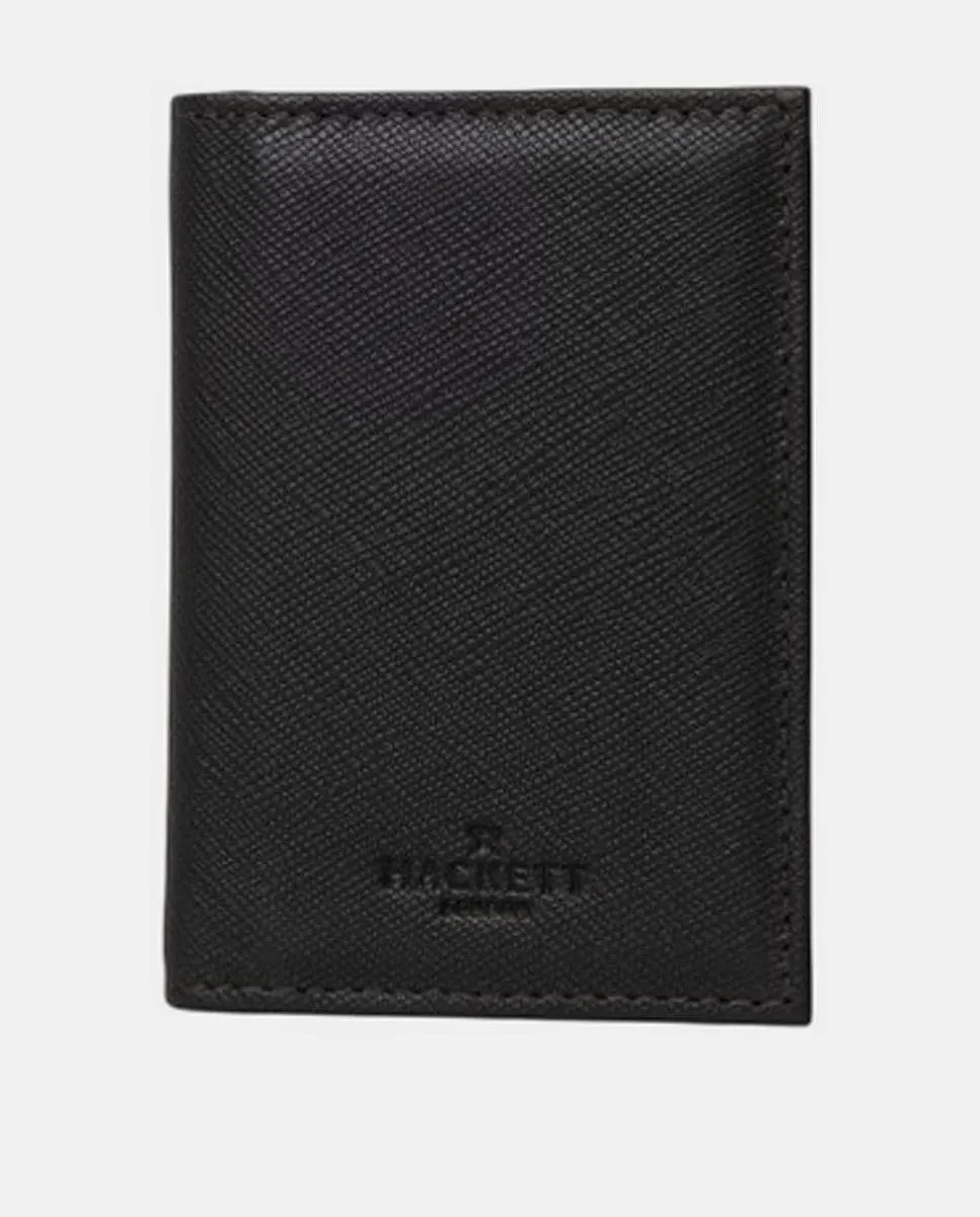 

Классический кожаный кошелек для мужчин с тисненым логотипом Hackett, коричневый