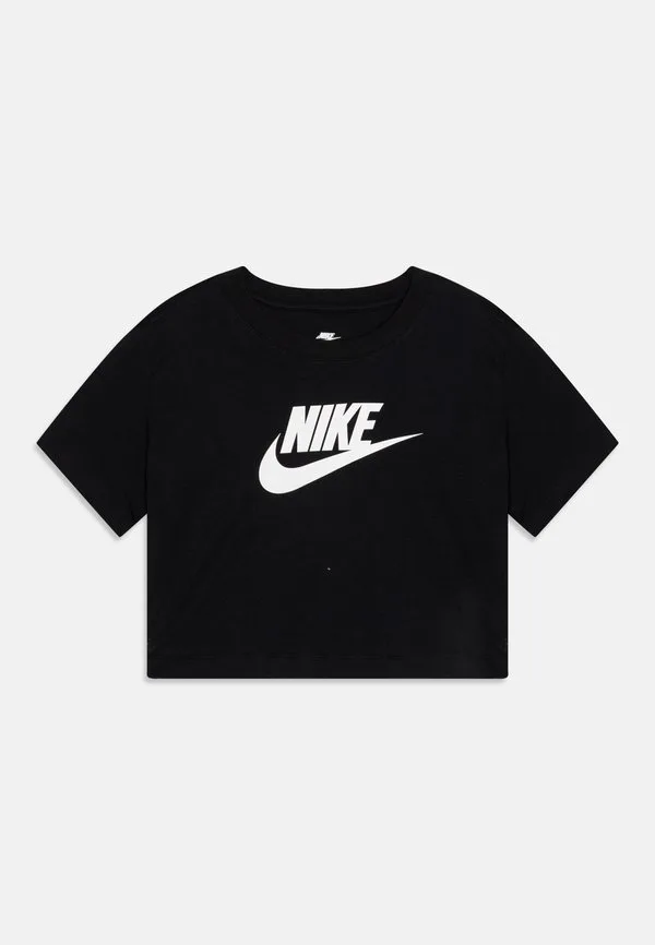Укороченная футболка с принтом «футура» Nike Sportswear, Black — фото 3