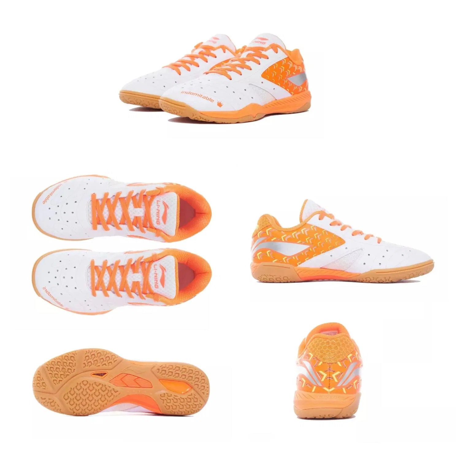 Кроссовки для настольного тенниса «Champion Professional» от Li-Ning, White/Black Orange — фото 2