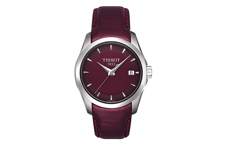 

Часы Kutu Collection кварцевый механизм женские 32 мм циферблат корпус из нержавеющей стали ремешок из натуральной кожи TISSOT, красный