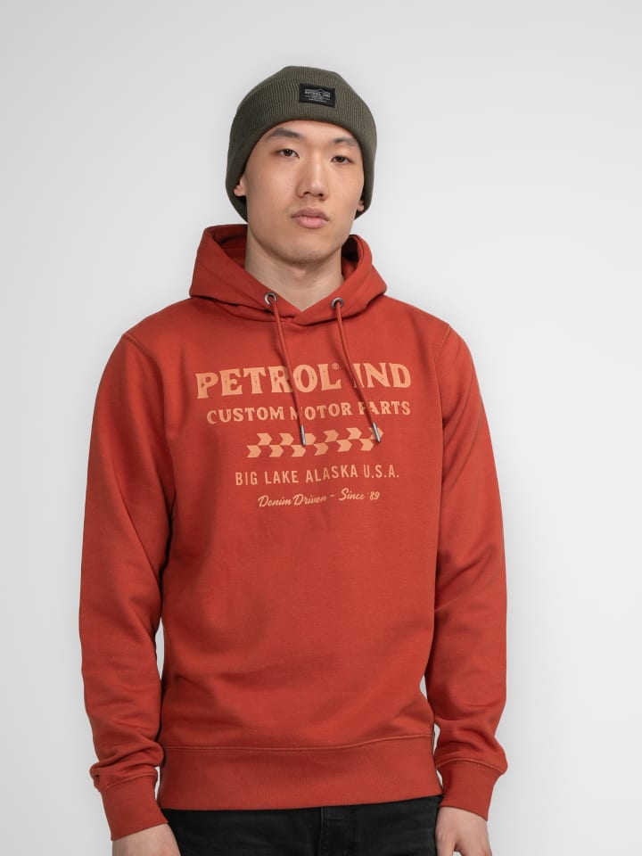 

Толстовка Petrol Industries Hoodie mit Aufdruck Kowak, коричневый