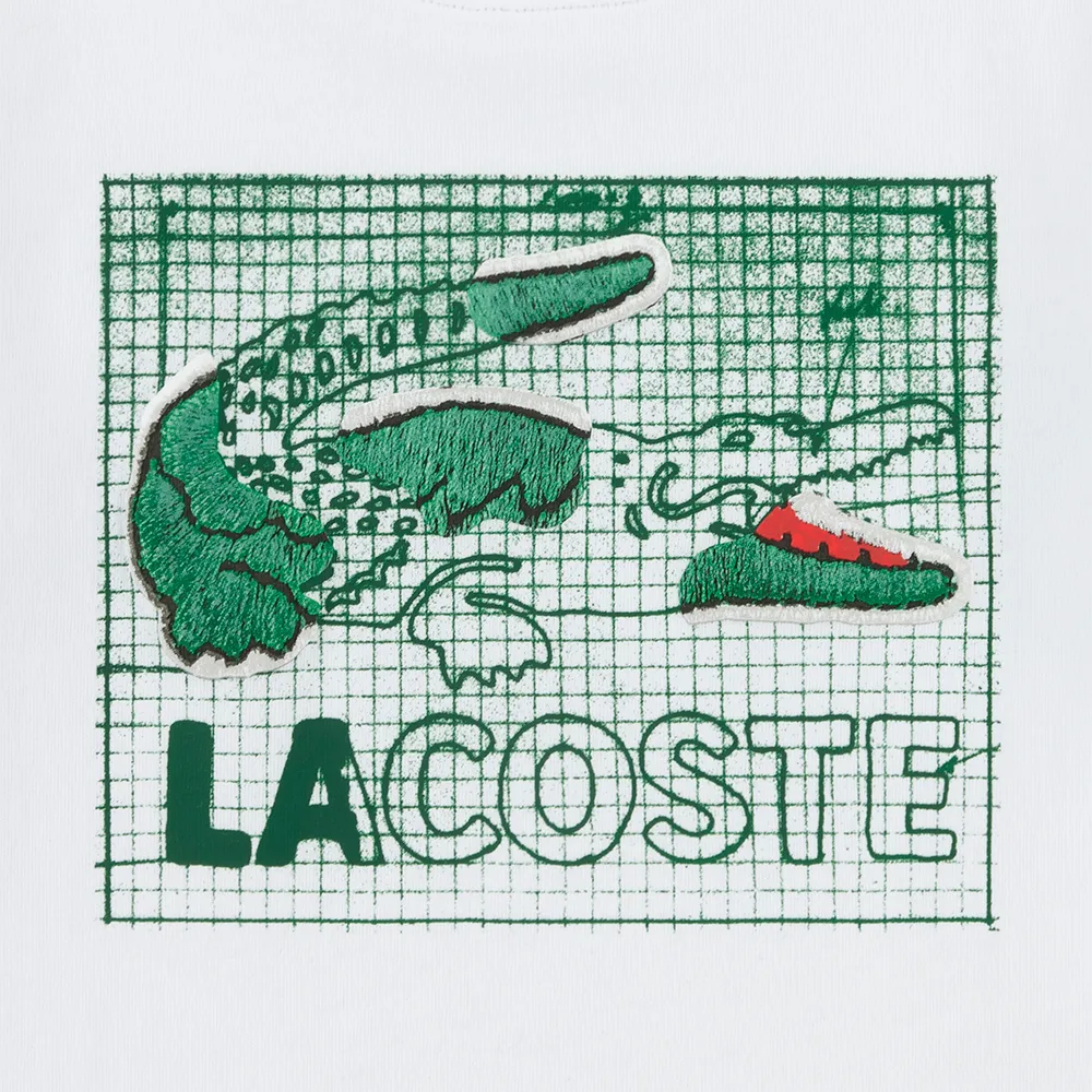 Футболка с коротким рукавом Lacoste 847583, белый — фото 4