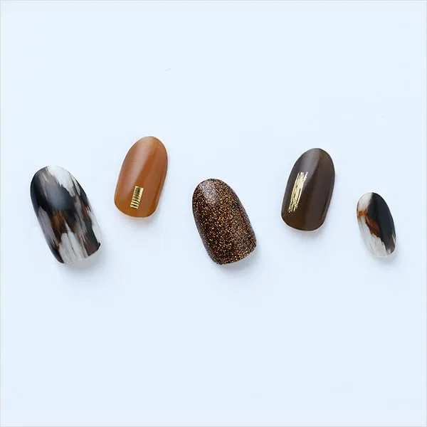 Гель-лак наклейки для ногтей Modern Marble Lysd'or, 24 шт, белый Lys D'Or