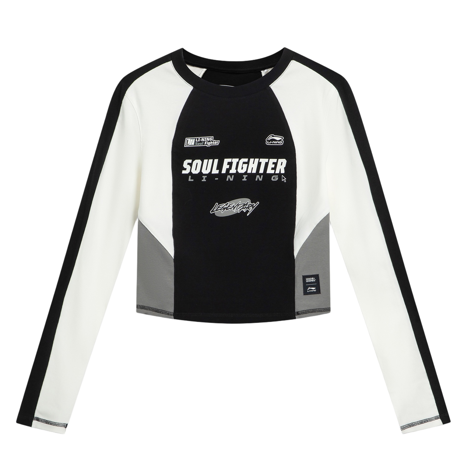 

LiNing Sports Life Collection Футболка Women's Li-Ning, черный/iron серый/айвори