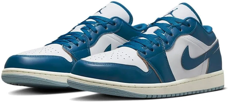 Кроссовки Nike Air Jordan 1 Low Rosso da Uomo FJ3459-160, White Industrial Blue 141 — фото 3