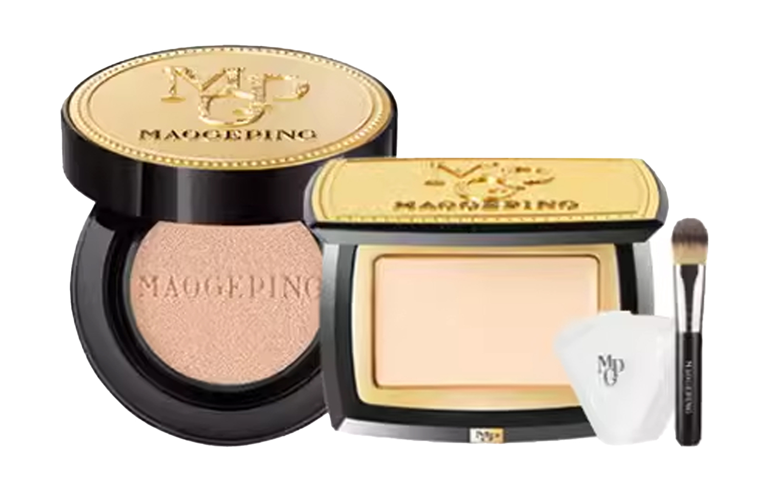 

Набор для макияжа с кремом-хайлайтером на воздушной подушке и рыбной пастой, выравнивает тон кожи 14г+5г MAOGEPING