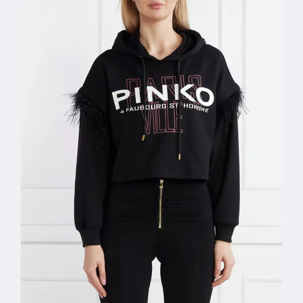 

Укороченная толстовка Pinko, черный