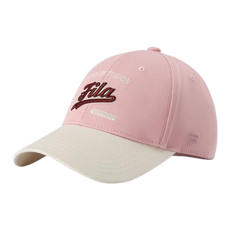 

FILA Хлопковая бейсболка унисекс бежево-розовая, Pink