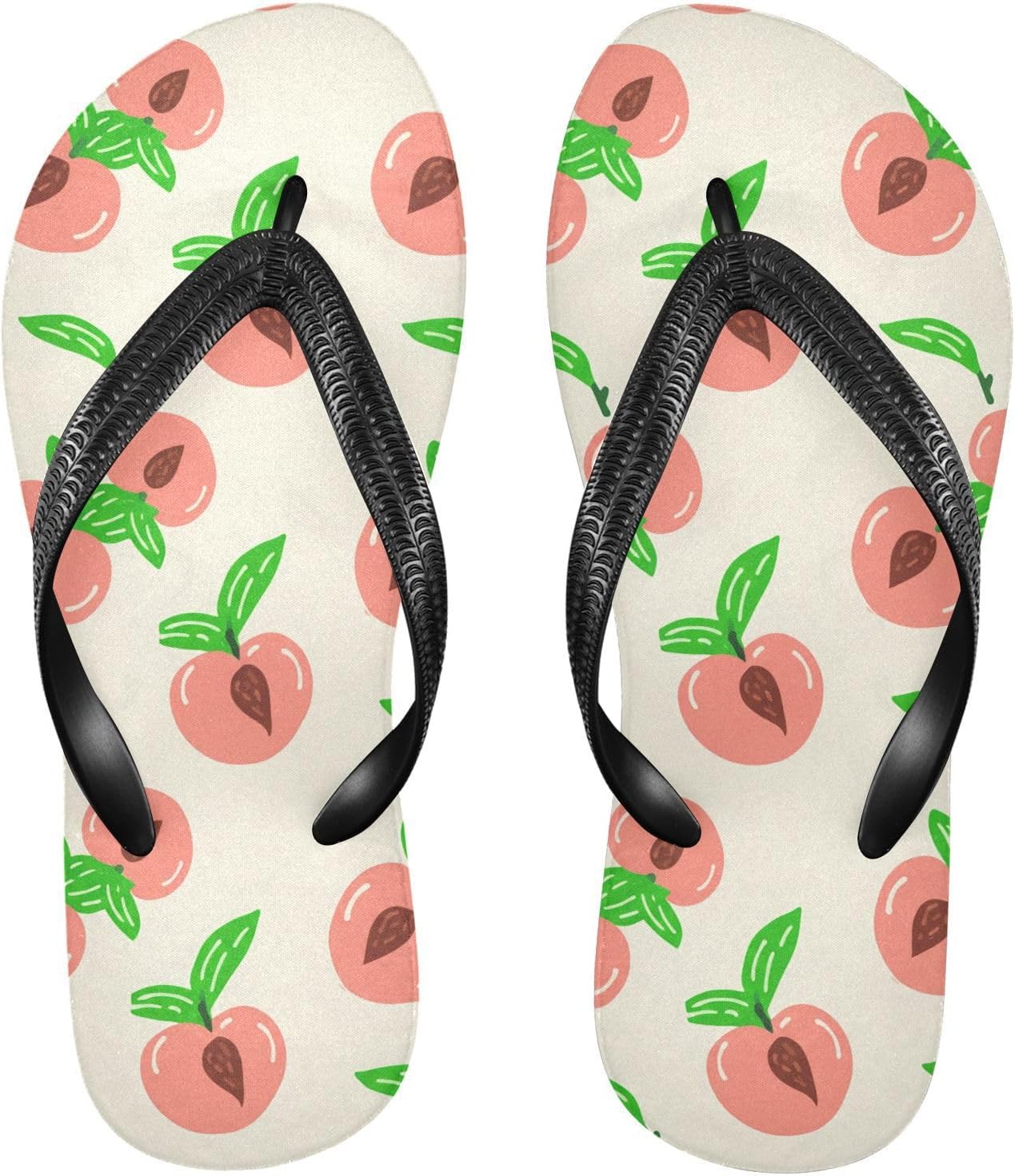 

Пляжные вьетнамки с ремешком персикового цвета, резиновые нескользящие летние шлепанцы для мужчин и женщин Sinestour, бежевый/персиковый