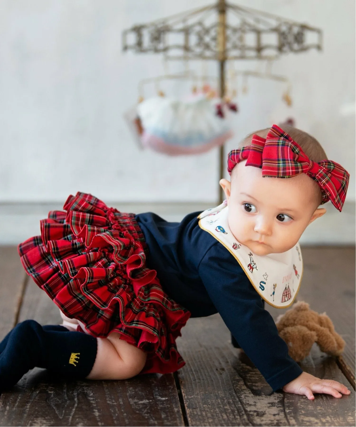 Брюки с рюшами/Вечеринка с рюшами Panpantutu, Tartan check