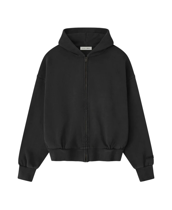 

Вышитая классическая толстовка с капюшоном и застежкой-молнией по всей длине. Fear Of God, черный