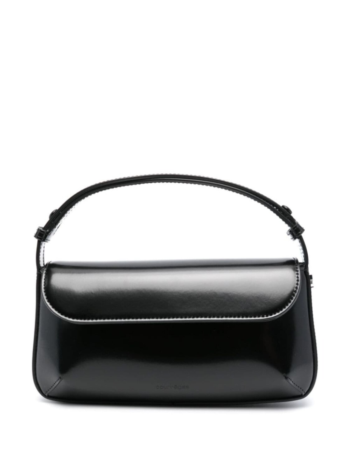 

Courrèges лакированная сумка на плечо Sleek, черный