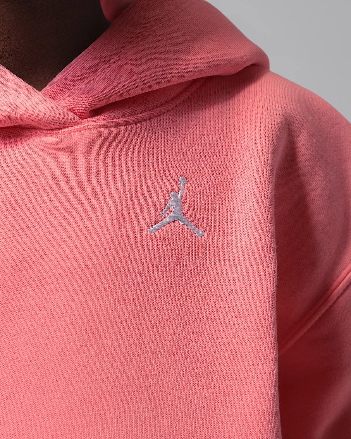 Детская толстовка Jordan Brooklyn Fleece, Pink — фото 4