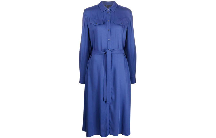 

ARMANI EXCHANGE Женское платье с длинными рукавами, цвет Blue