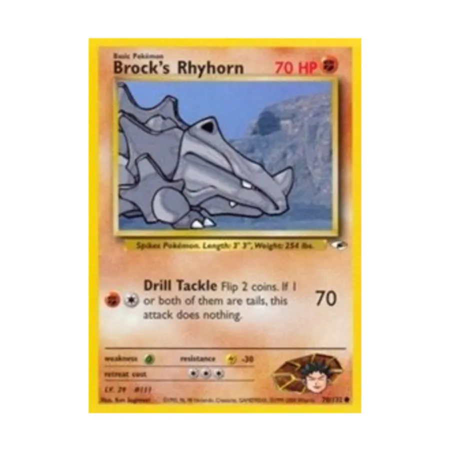 

CCG Райхорн Брока (70) (C) #70, Pokemon - Gym Heroes - Singles