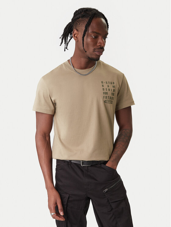 

Футболка regular fit Text Chest D25968-C506 6057 G-Star Raw, зеленый