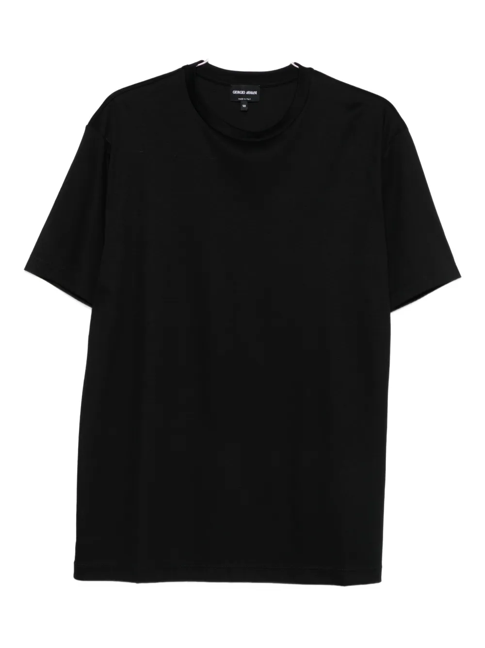 

Футболка с круглым вырезом и короткими рукавами GIORGIO ARMANI, черный