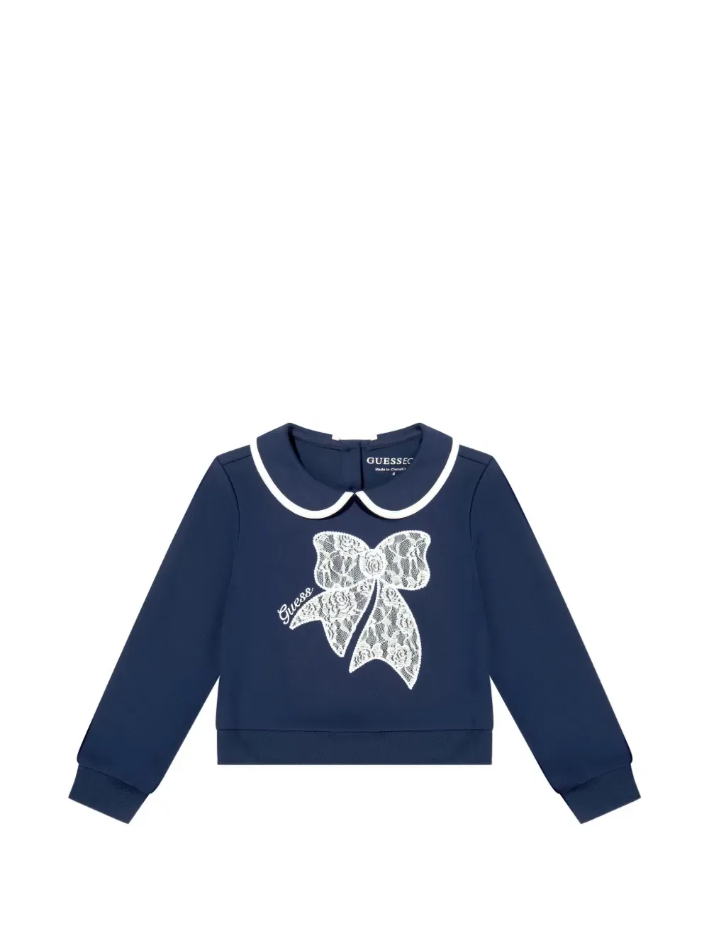 Комплект из топа с бантом и юбки Guess Kids, синий — фото 4