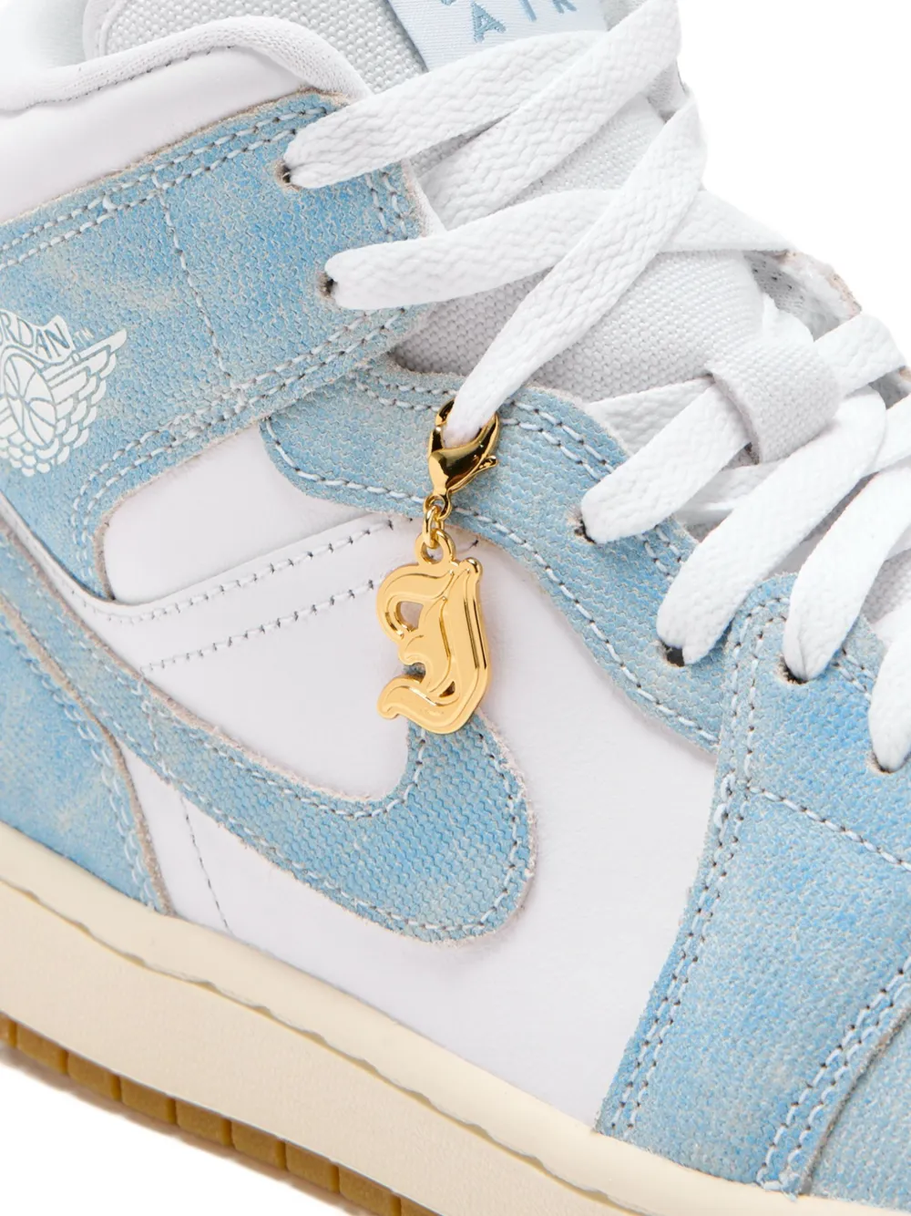Высокие кроссовки Air Jordan 1 Nike, синий — фото 4