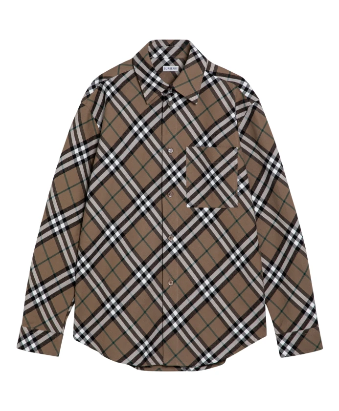 

Рубашка с длинным рукавом Burberry, коричневый
