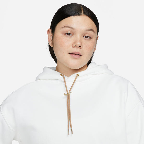 Толстовка Nike x Jacquemus Fleece Hoodie 'Sail', цвет sail/dark driftwood — фото 4