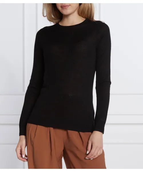 

Шерстяной свитер Slim fit Calvin Klein, черный