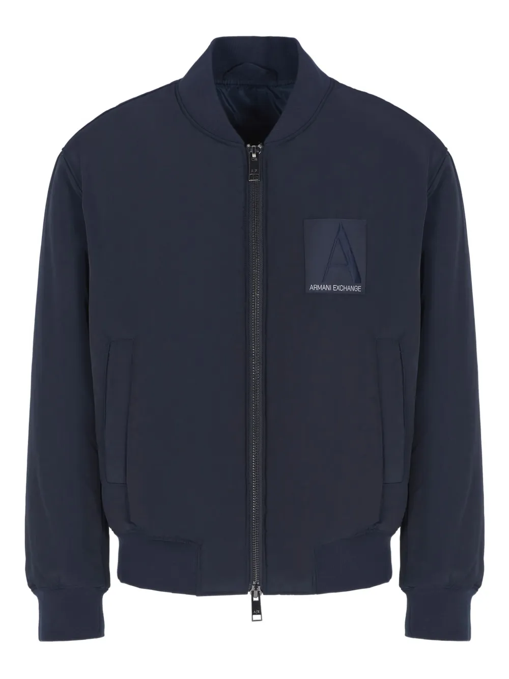 

Бомбер с нашивкой-логотипом Armani Exchange, синий
