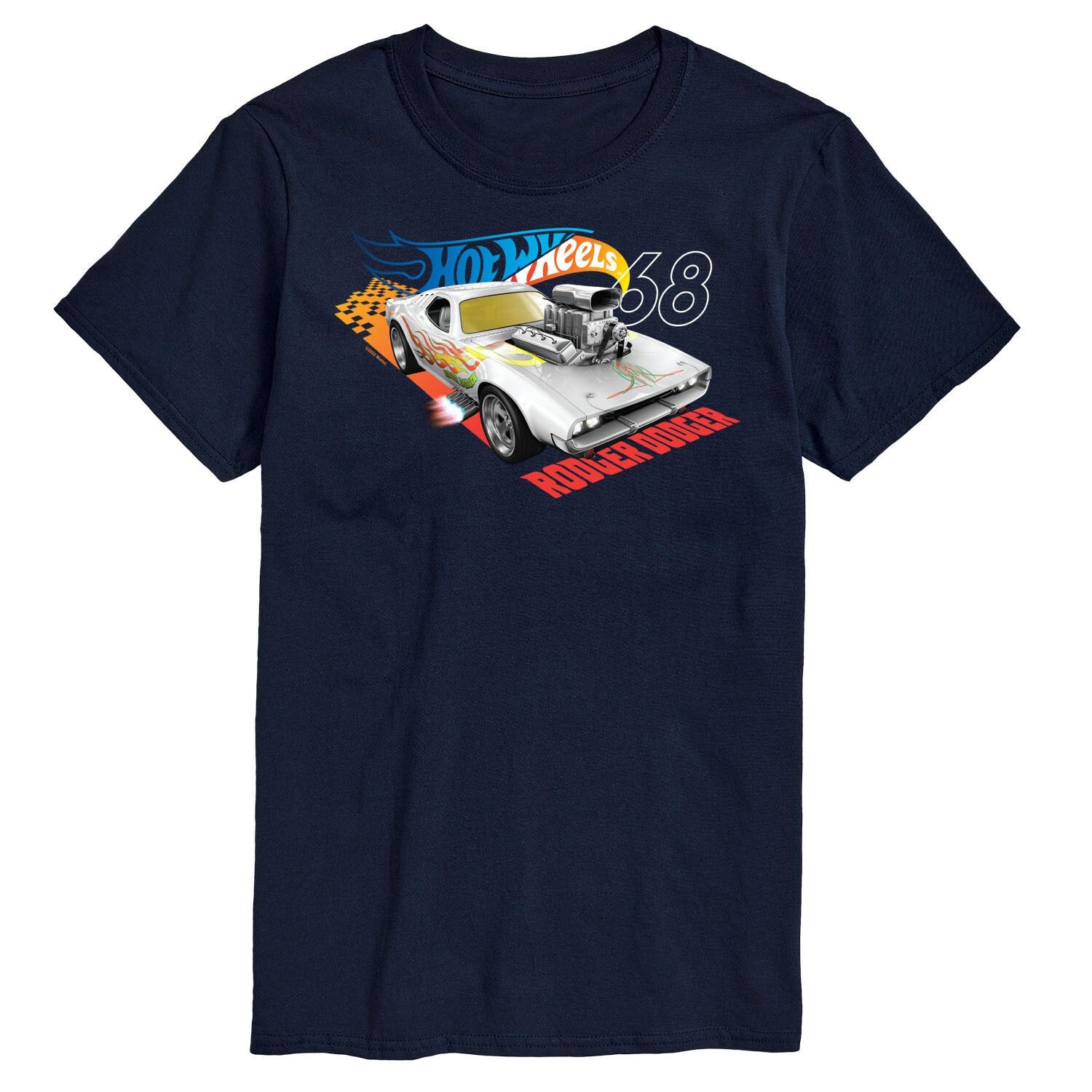 

Футболка с рисунком Big & Tall Роджер Доджер Hot Wheels, синий