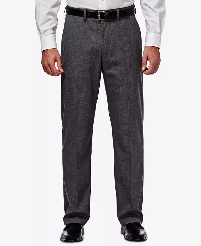 

JMH Men Premium Stretch Классические брюки с плоской передней частью Haggar, серый