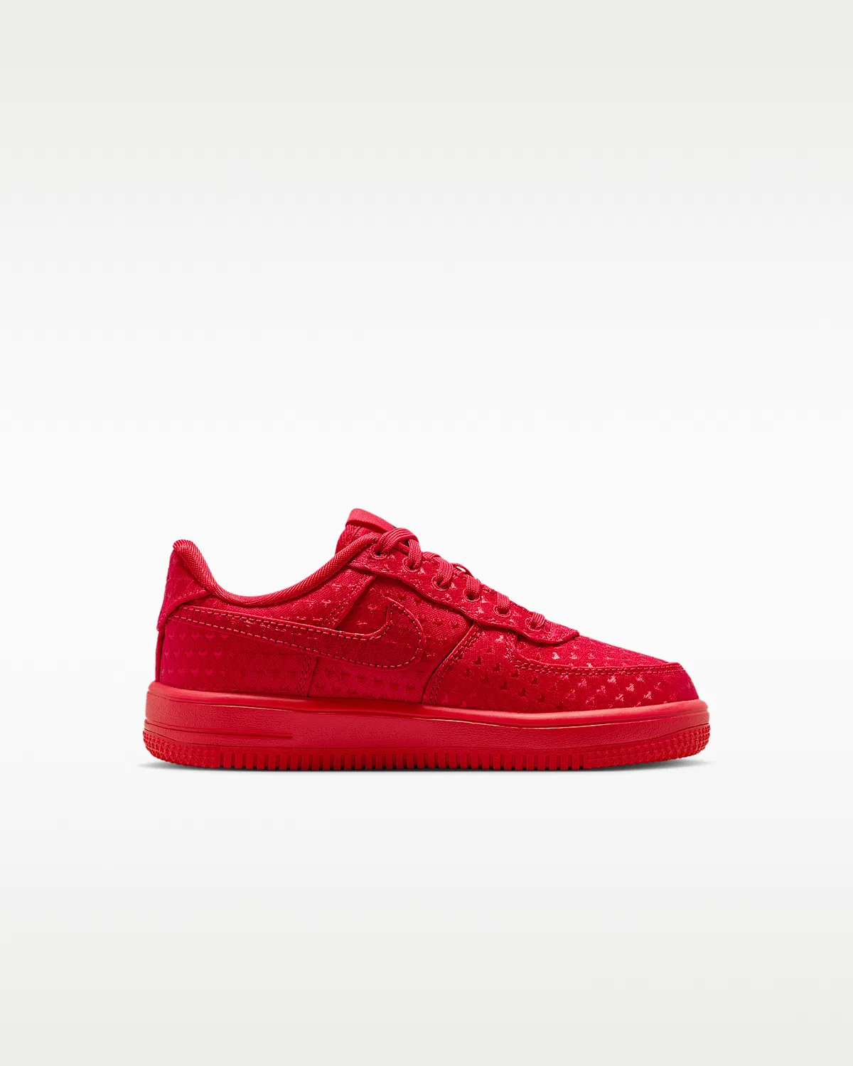Детские кроссовки Nike Force 1 Low V Lace, University Red/Black/University Red — фото 3