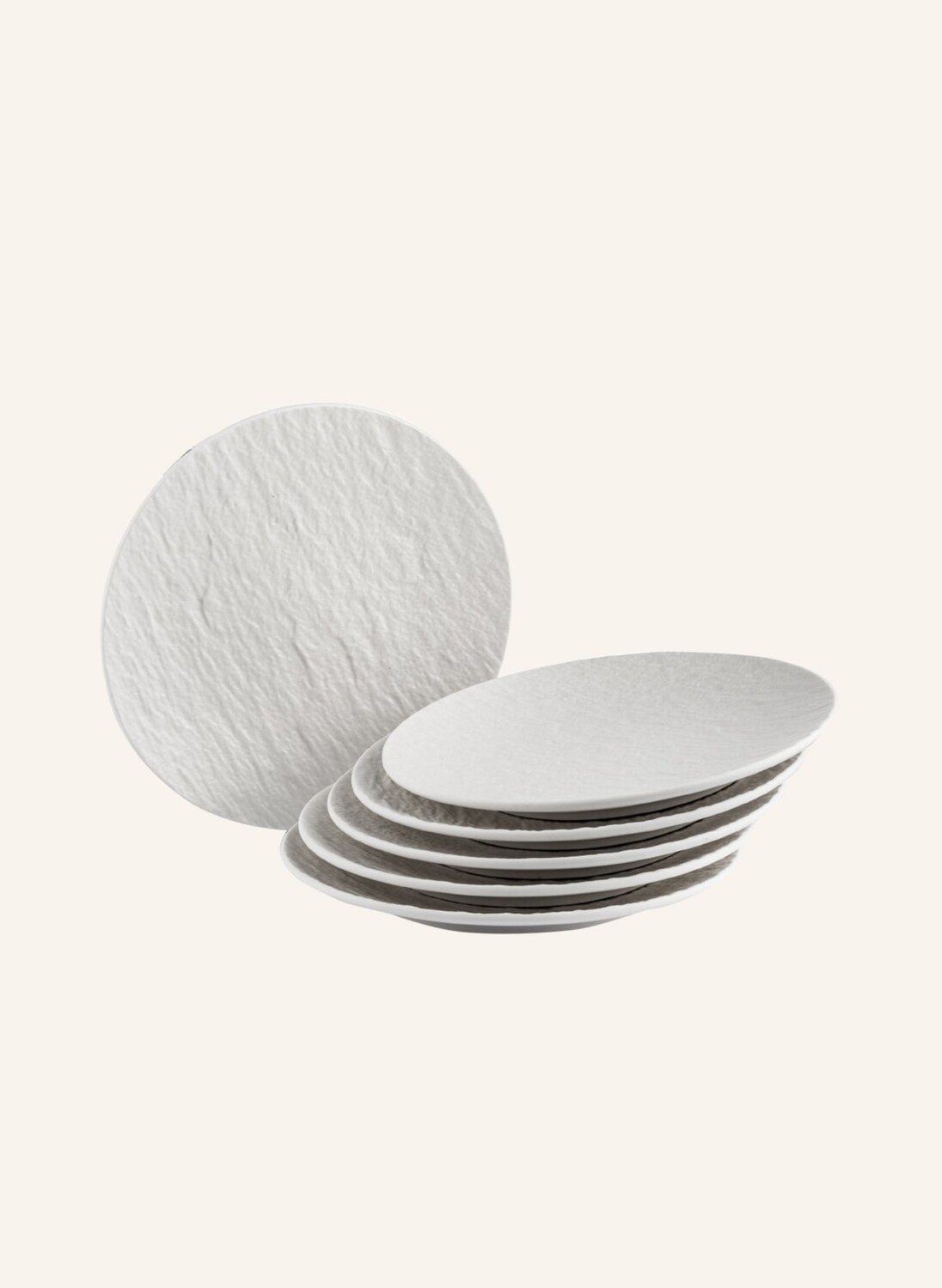 

Набор из 6 хлебных тарелок-юбок, диаметр: 15,5 см. Villeroy & Boch, белый