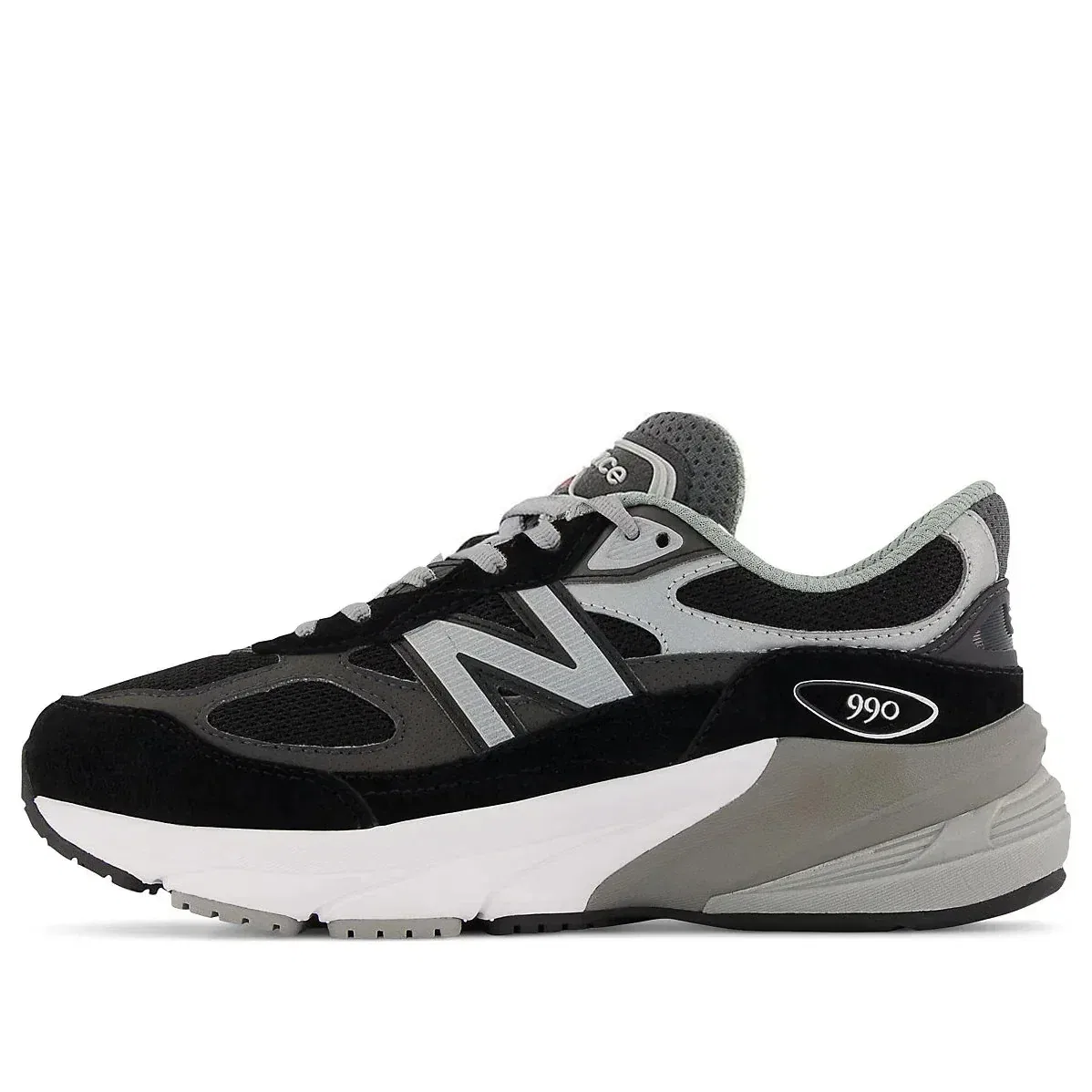 Детские кроссовки New Balance FuelCell 990v6 GC990BK6, черно-серебристые, модель TF9526