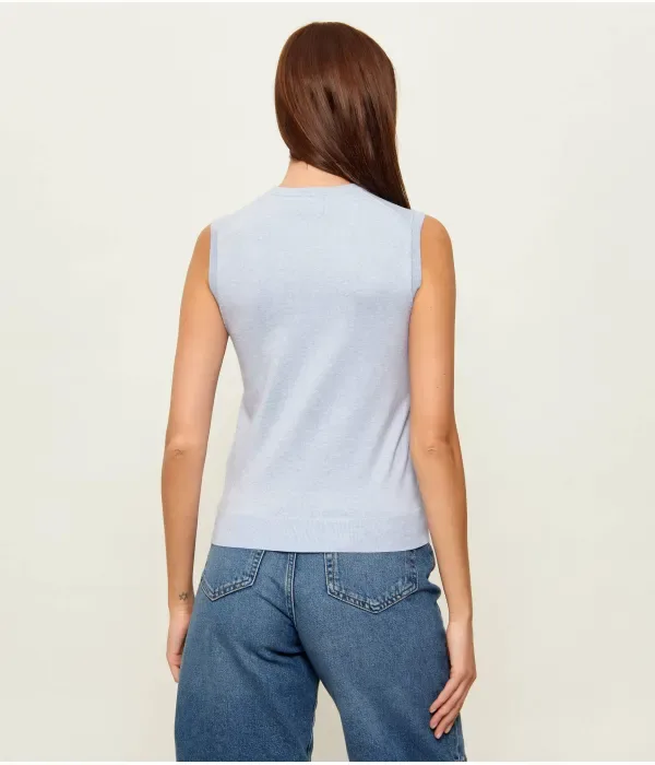 Топ slim fit Polo Ralph Lauren, небесно-голубой — фото 3