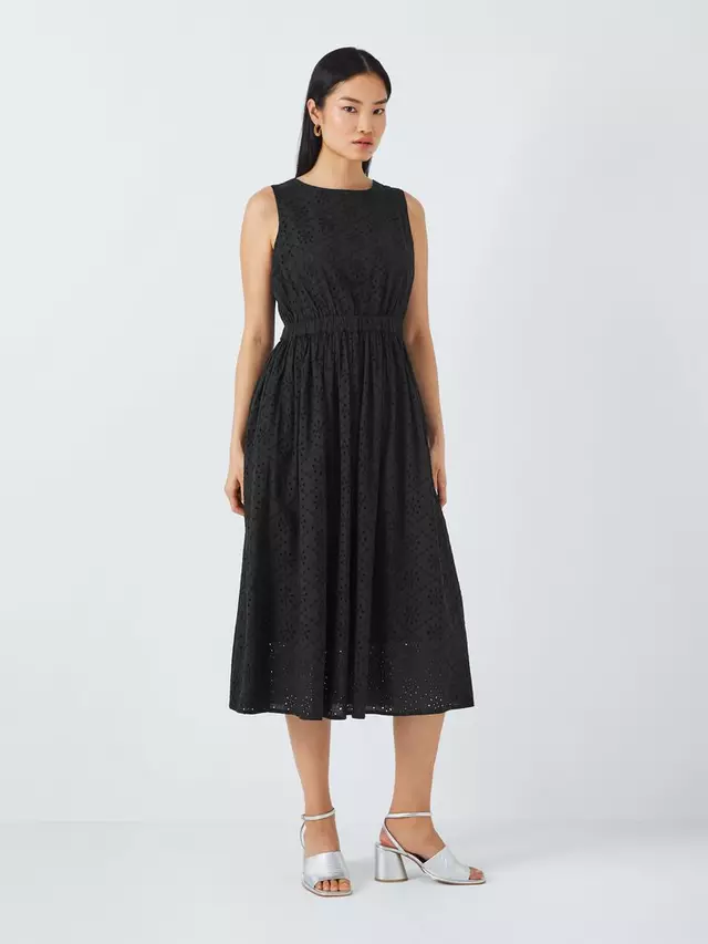 

Платье John Lewis ANYDAY Broderie, черный