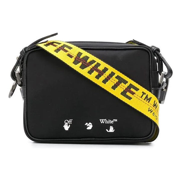 

Сумка logo printing shoulder bag men black/yellow Off-White, желтый