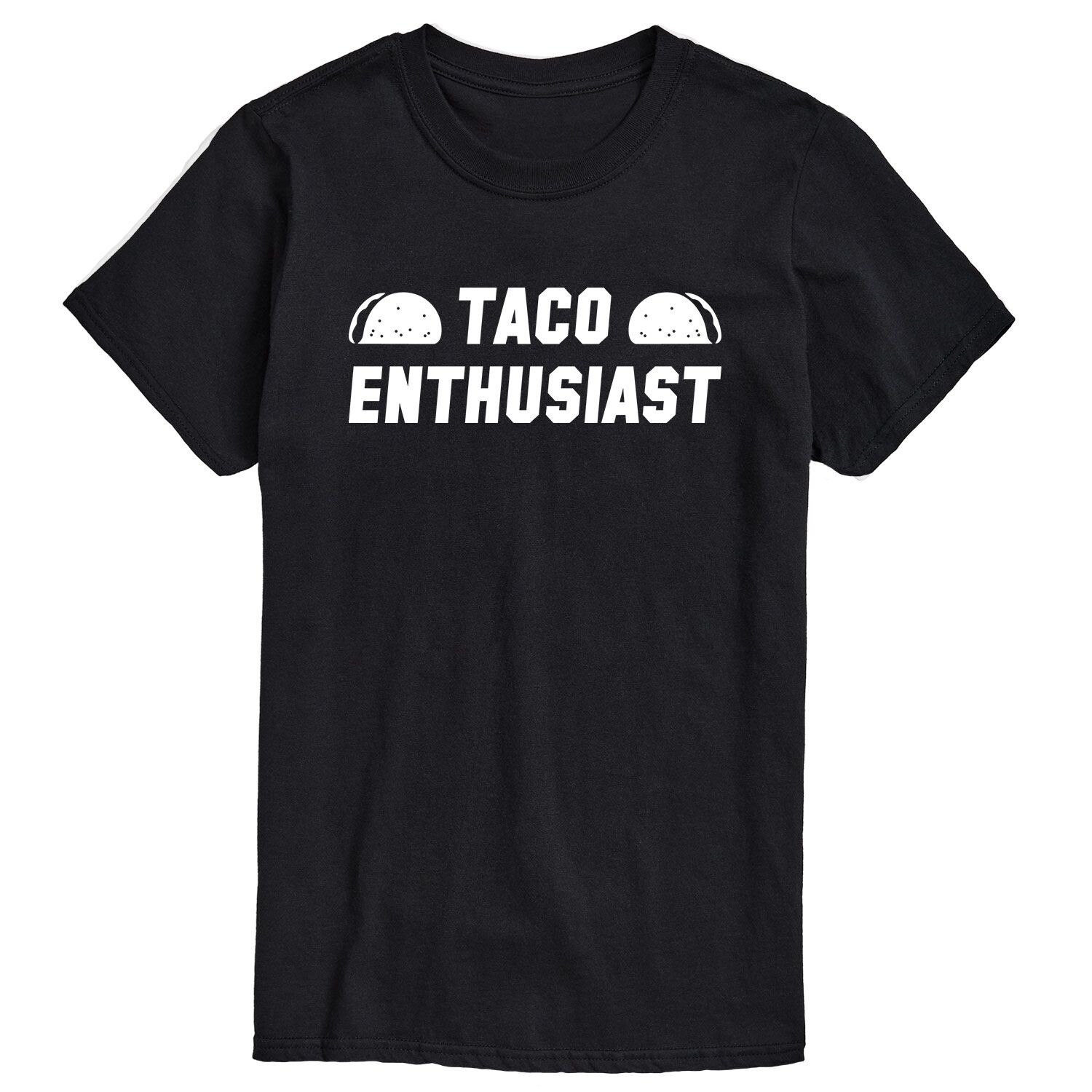 

Футболка с рисунком Big & Tall Taco Enthusiast Licensed Character, черный