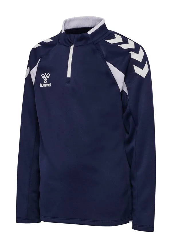 2.0 топ с длинными рукавами и молнией до середины груди Hummel, Marine White — фото 4