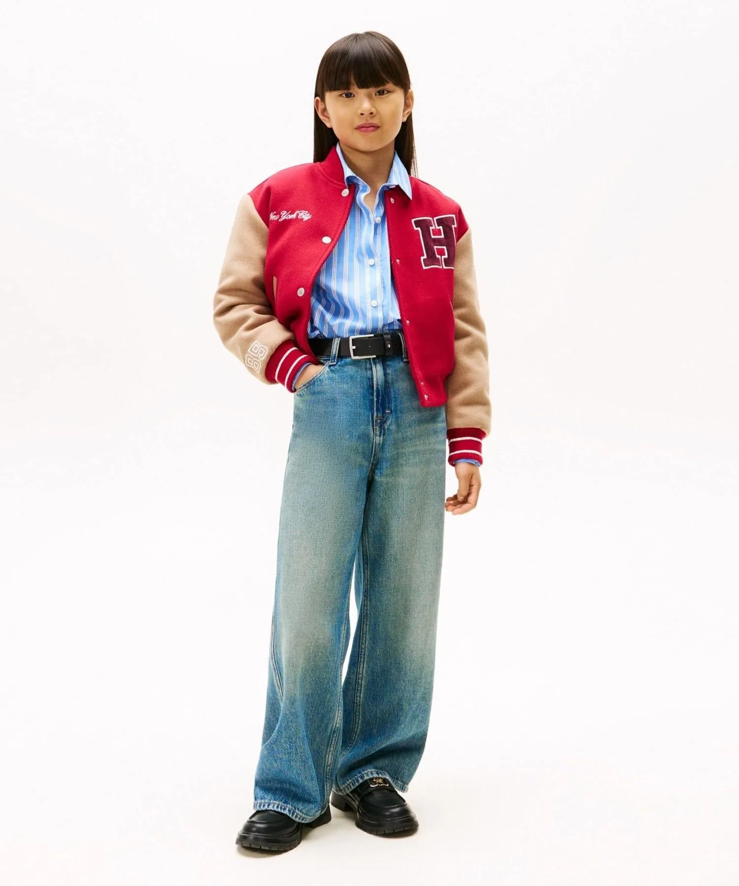 Джинсы GIRLS Mabel Flag Vintage TOMMY HILFIGER, Blue 1AA — фото 2