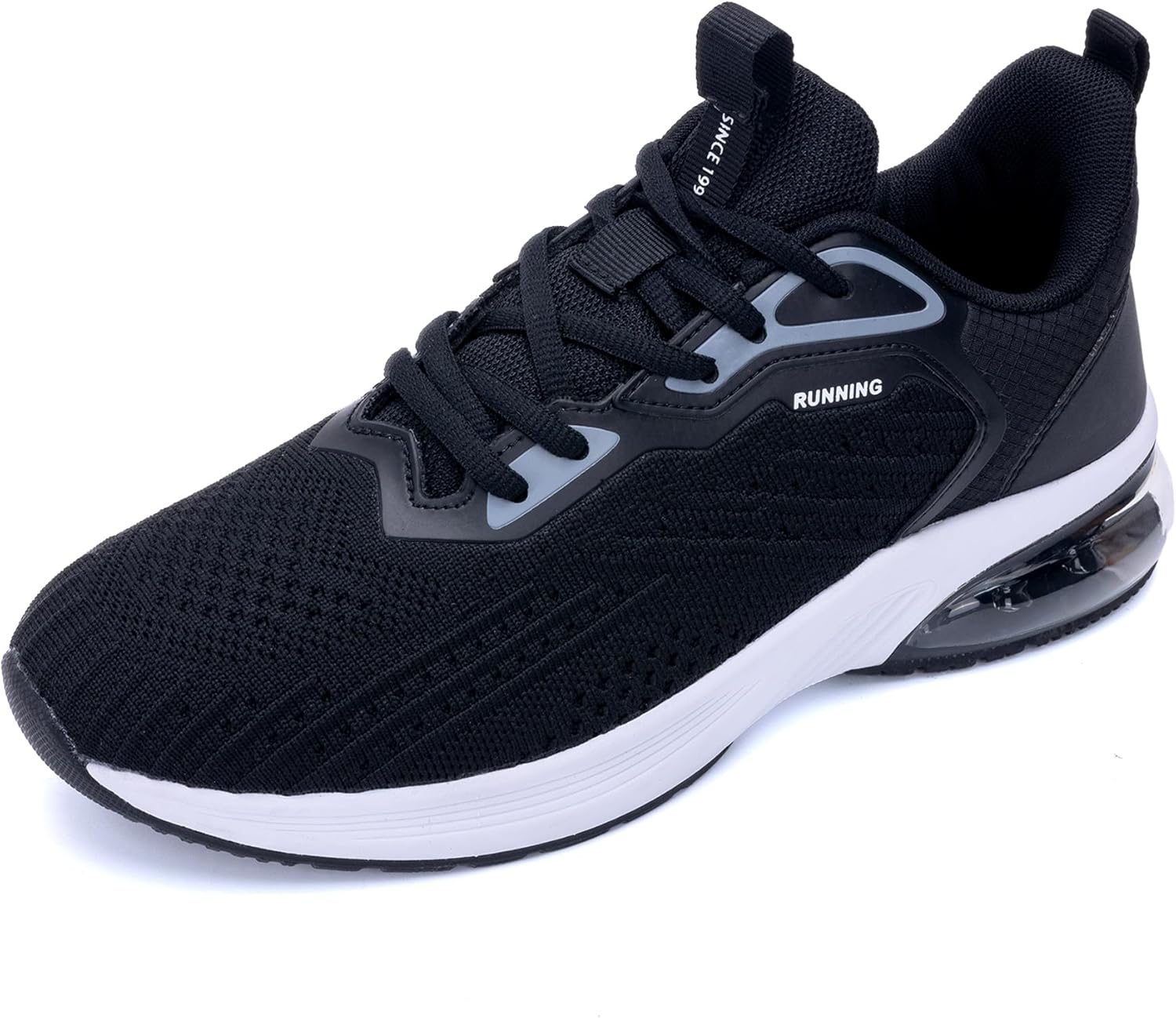 

Мужские кроссовки для бега, тенниса и ходьбы, с удобной амортизацией, для тренировок в зале, спортивные, размеры US 7-13 Tc Treecher, черный/белый