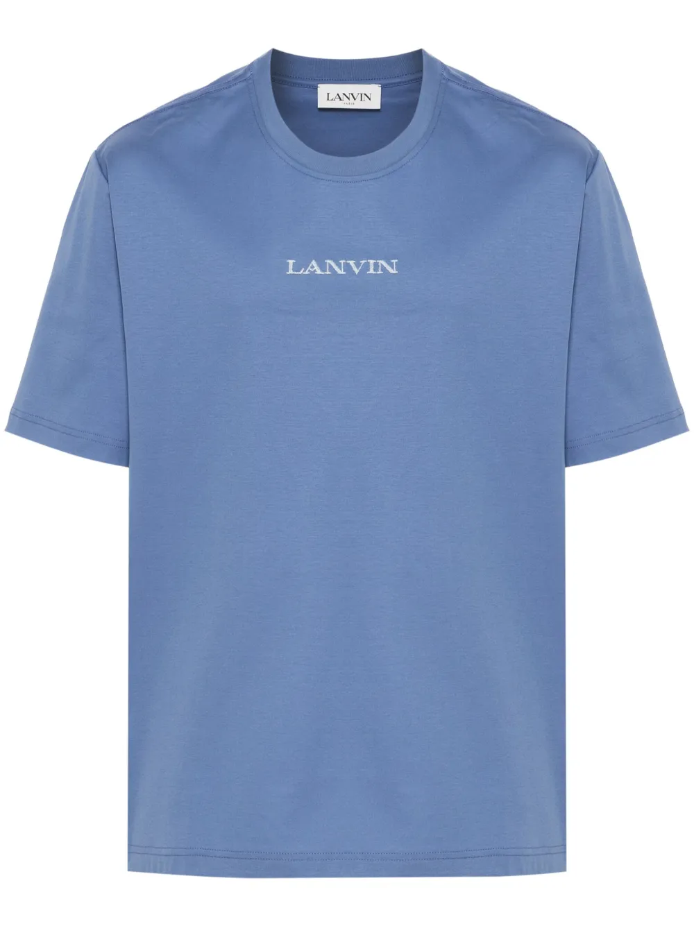 

Футболка с вышитым логотипом Lanvin, синий
