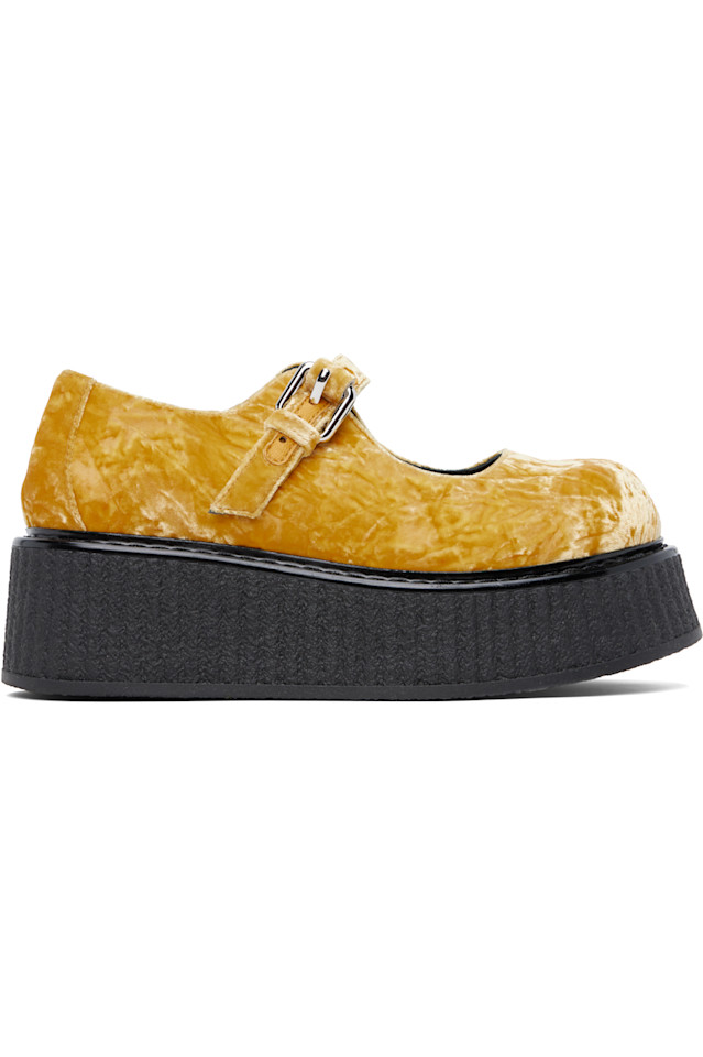 Лоферы Olivia Moschino, цвет ochre