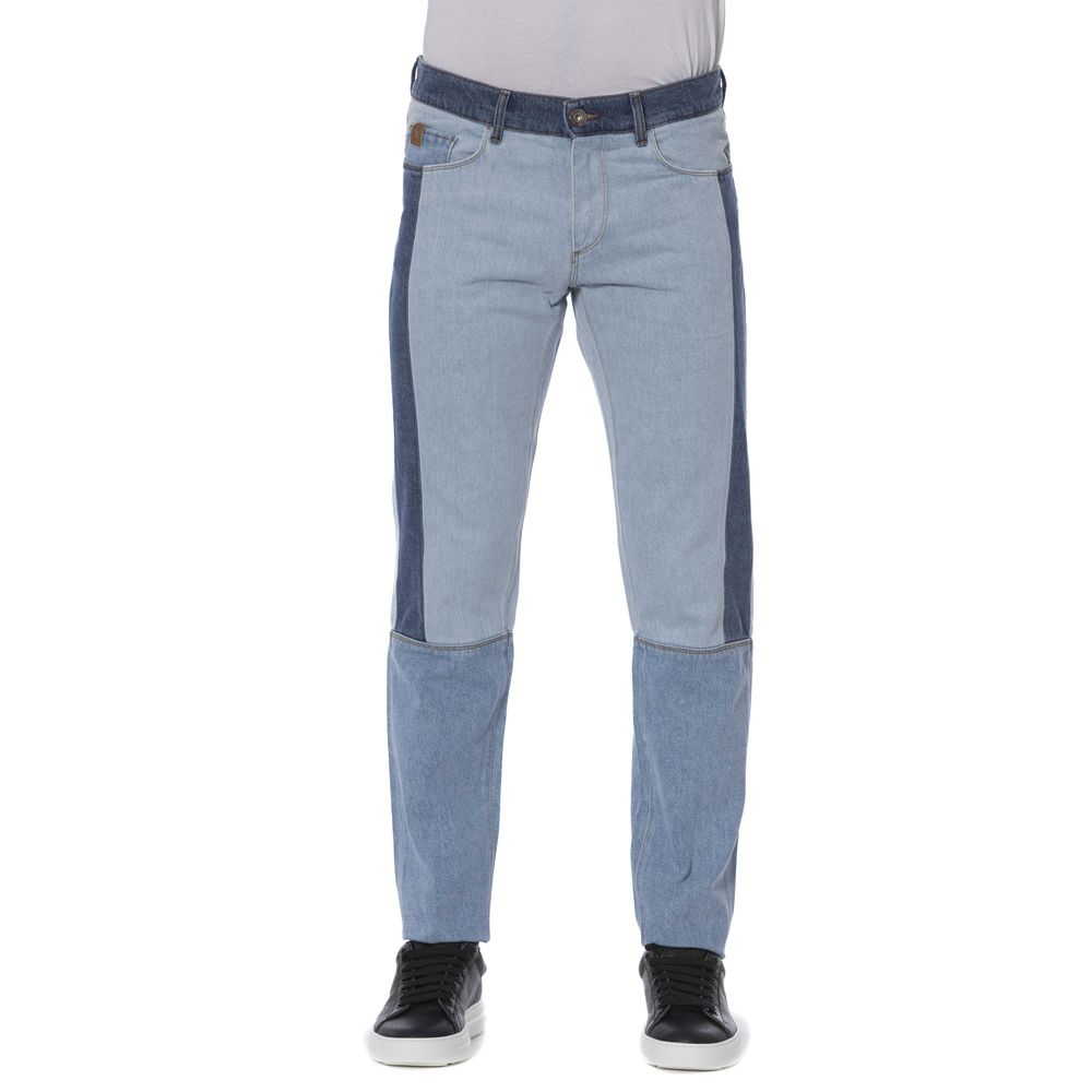 

Синие хлопковые мужские джинсы Trussardi jeans
