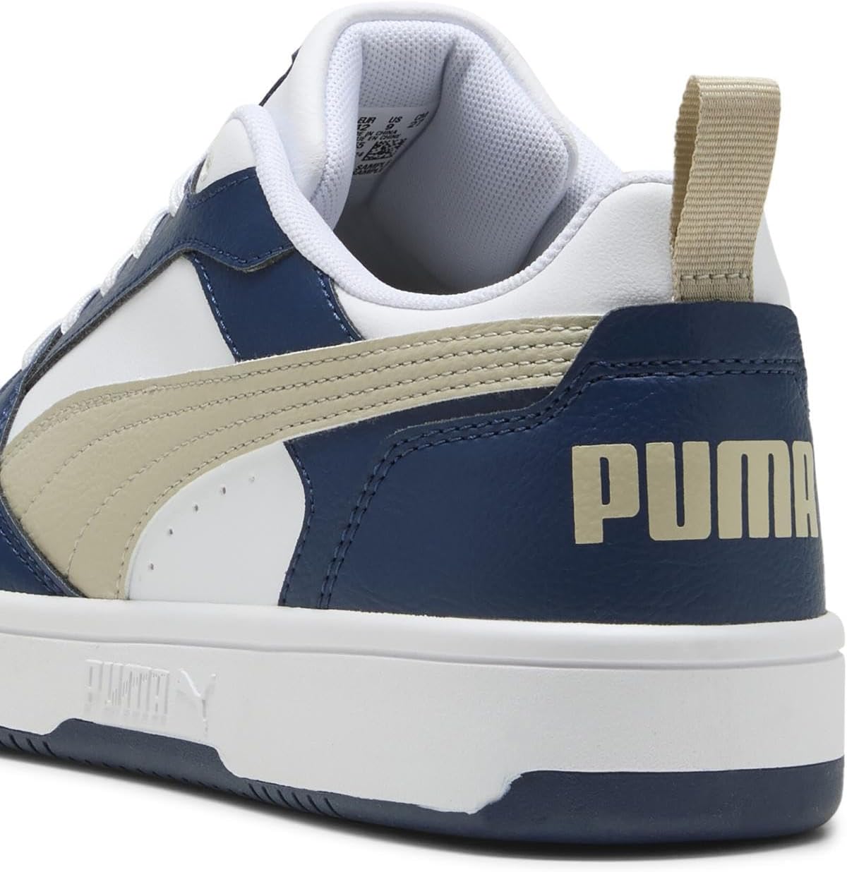 Мужские низкие кроссовки PUMA, белый/синий — фото 2